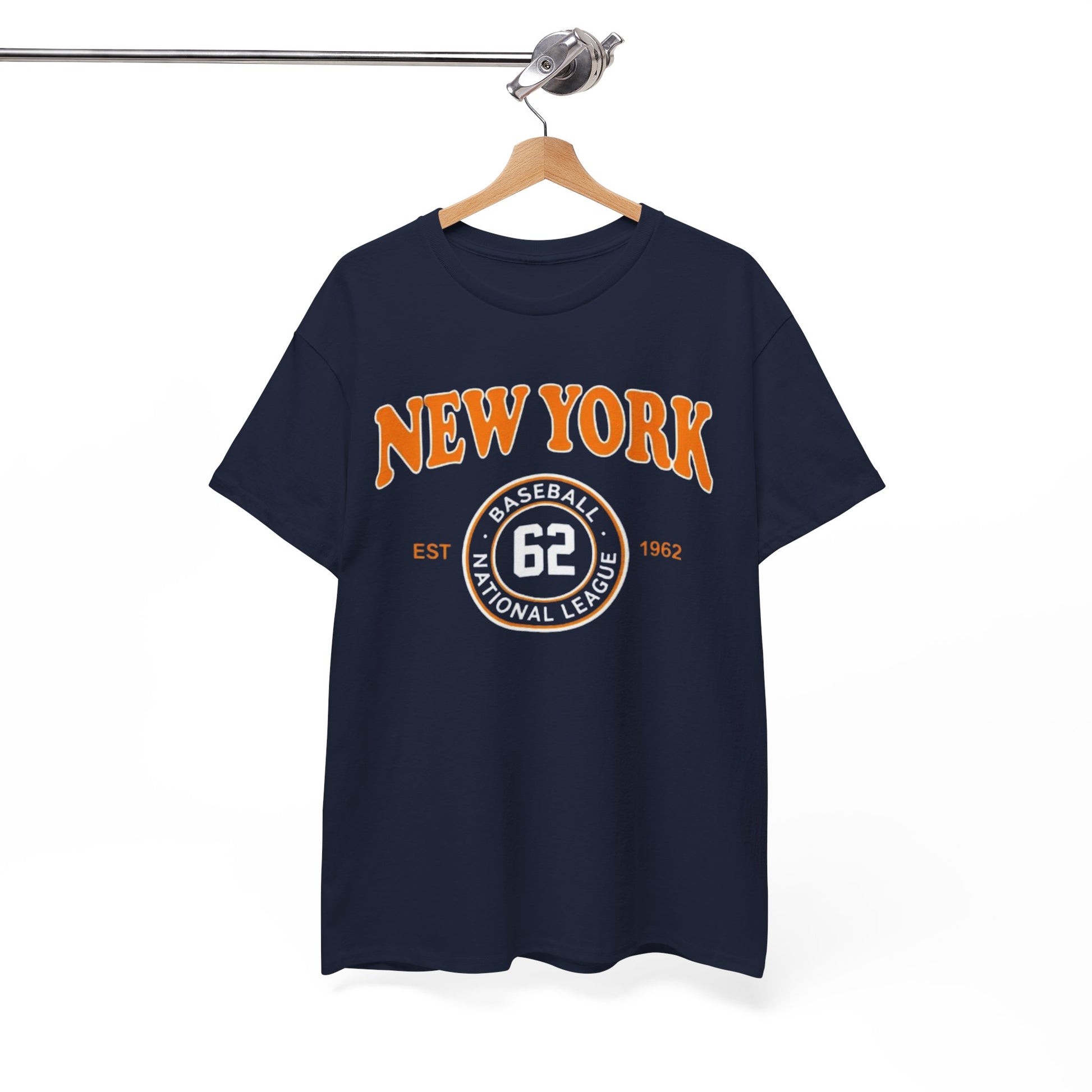 White Smoke New York Baseball Tee "62" Vintage Athletic T‑Shirt