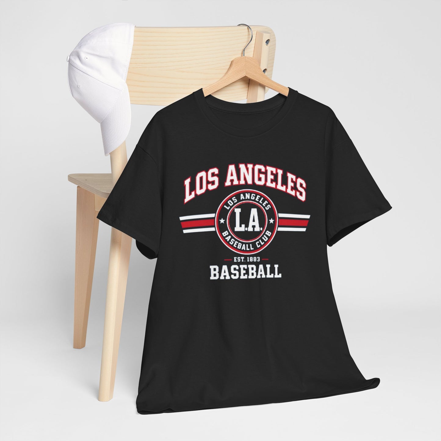 Los Angeles Baseball Tee — LA Varsity Sports Graphic T‑Shirt