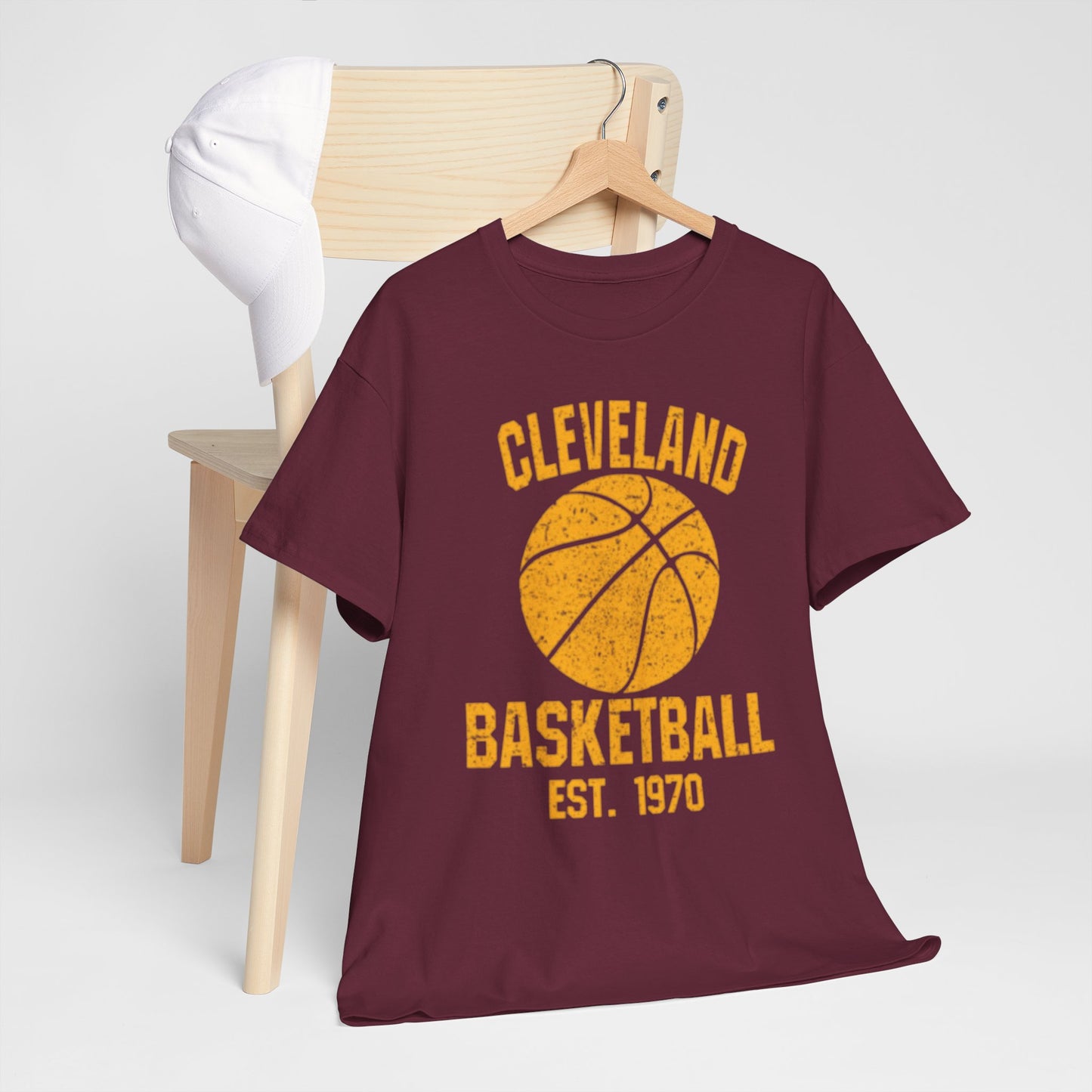 Cleveland Basketball Tee — Vintage Established 1970 Graphic Shirt
