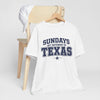 Lavender Texas Football Shirt – Sundays Hit Different in Texas Dallas Game Day T Shirt