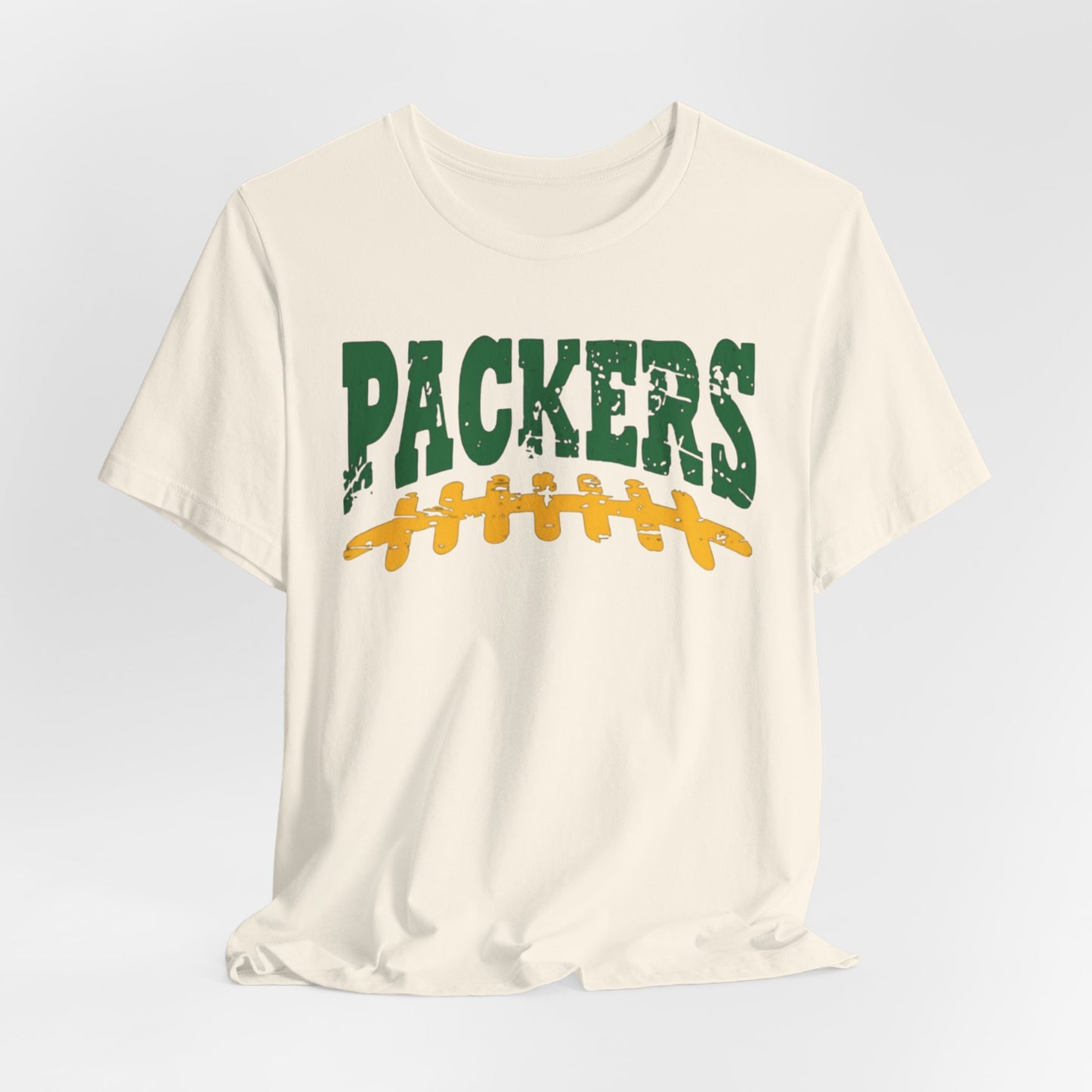 Packers Football Tee — Vintage Green & Gold Gridiron Design