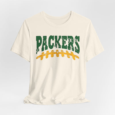 Packers Football Tee — Vintage Green & Gold Gridiron Design – football shirt, breathable comfort wear, image 1.0