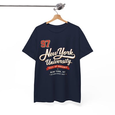 New York University '97 Vintage College Tee – lightweight game day shirt, breathable comfort wear, image 1.0