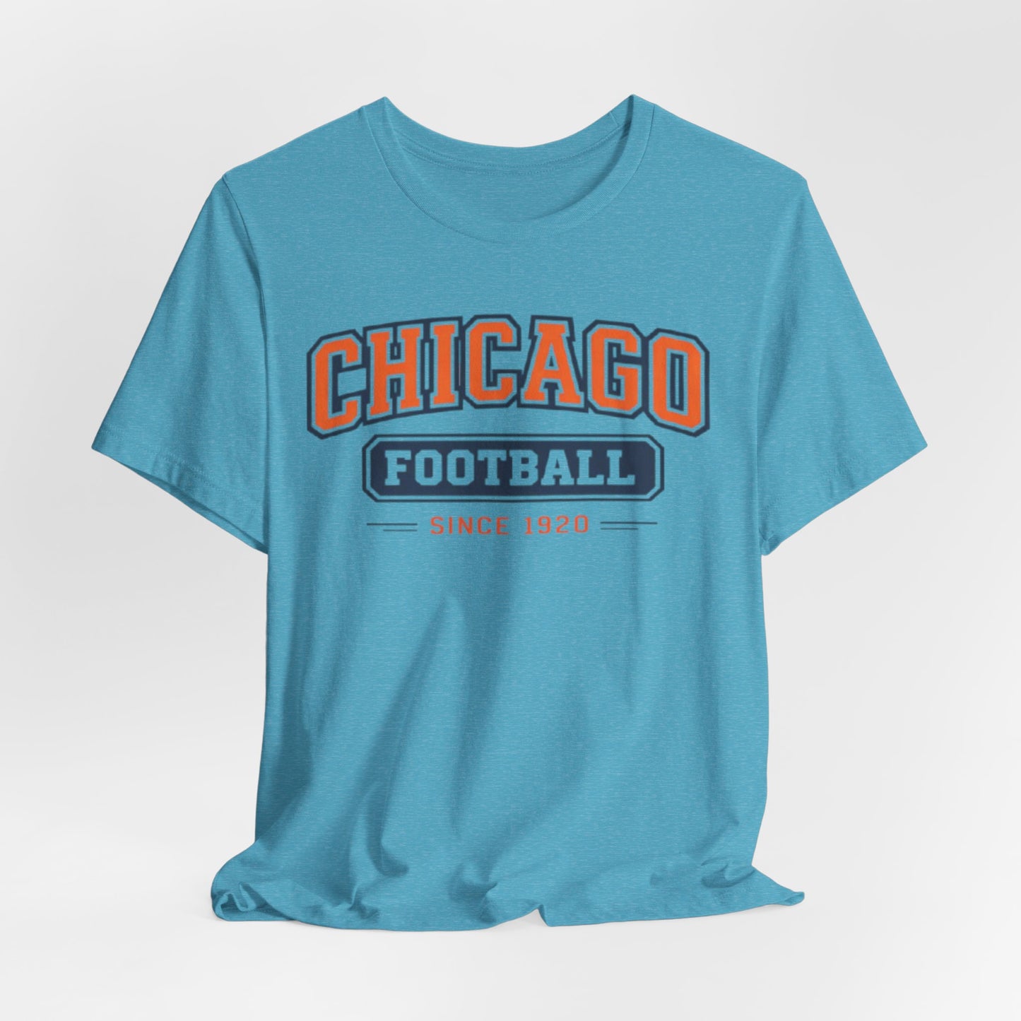 Lavender Chicago Football Since 1920 T Shirt – Vintage Orange Navy Classic American Sports Tee