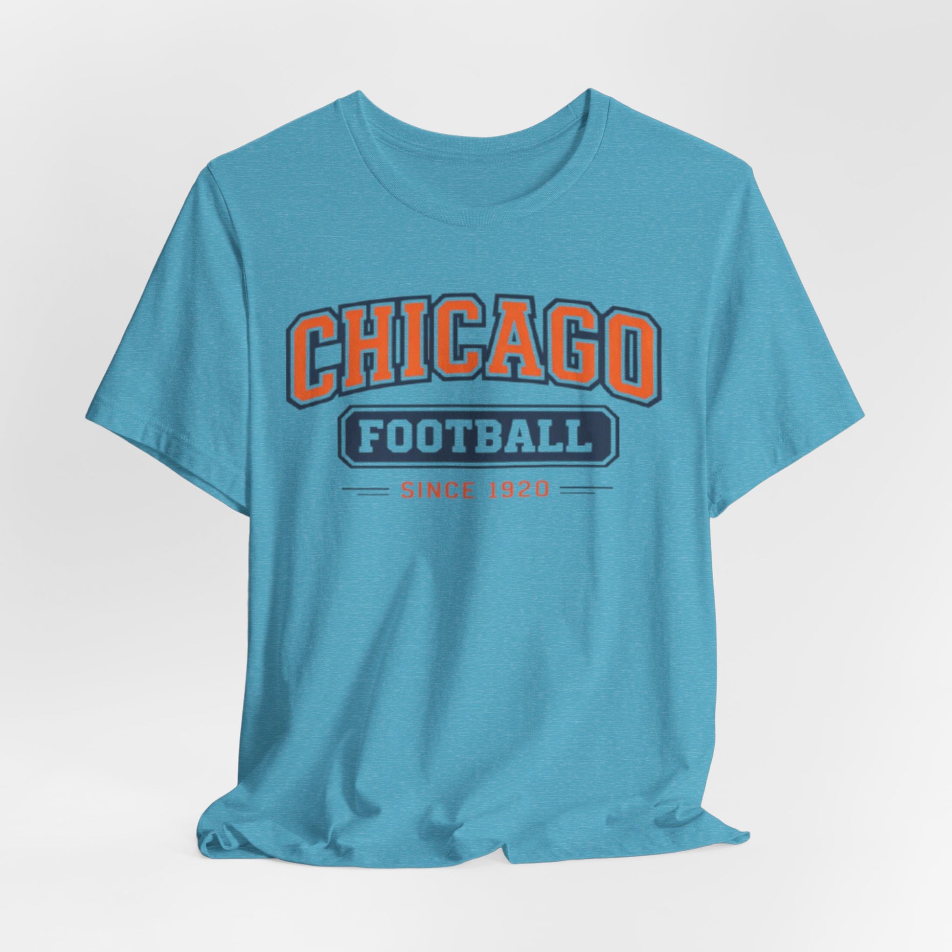 Lavender Chicago Football Since 1920 T Shirt – Vintage Orange Navy Classic American Sports Tee