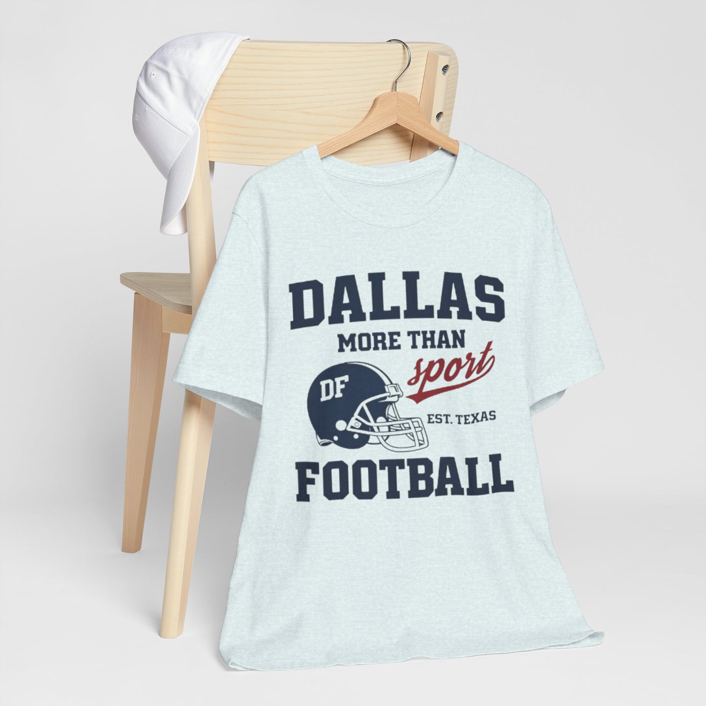 Lavender Dallas Football Tee — "Dallas More Than Sport" Vintage Helmet T‑Shirt