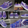 Buffalo Bills Zubaz Men's Slip On Sneakers – Red Blue White Zebra Game Day Style