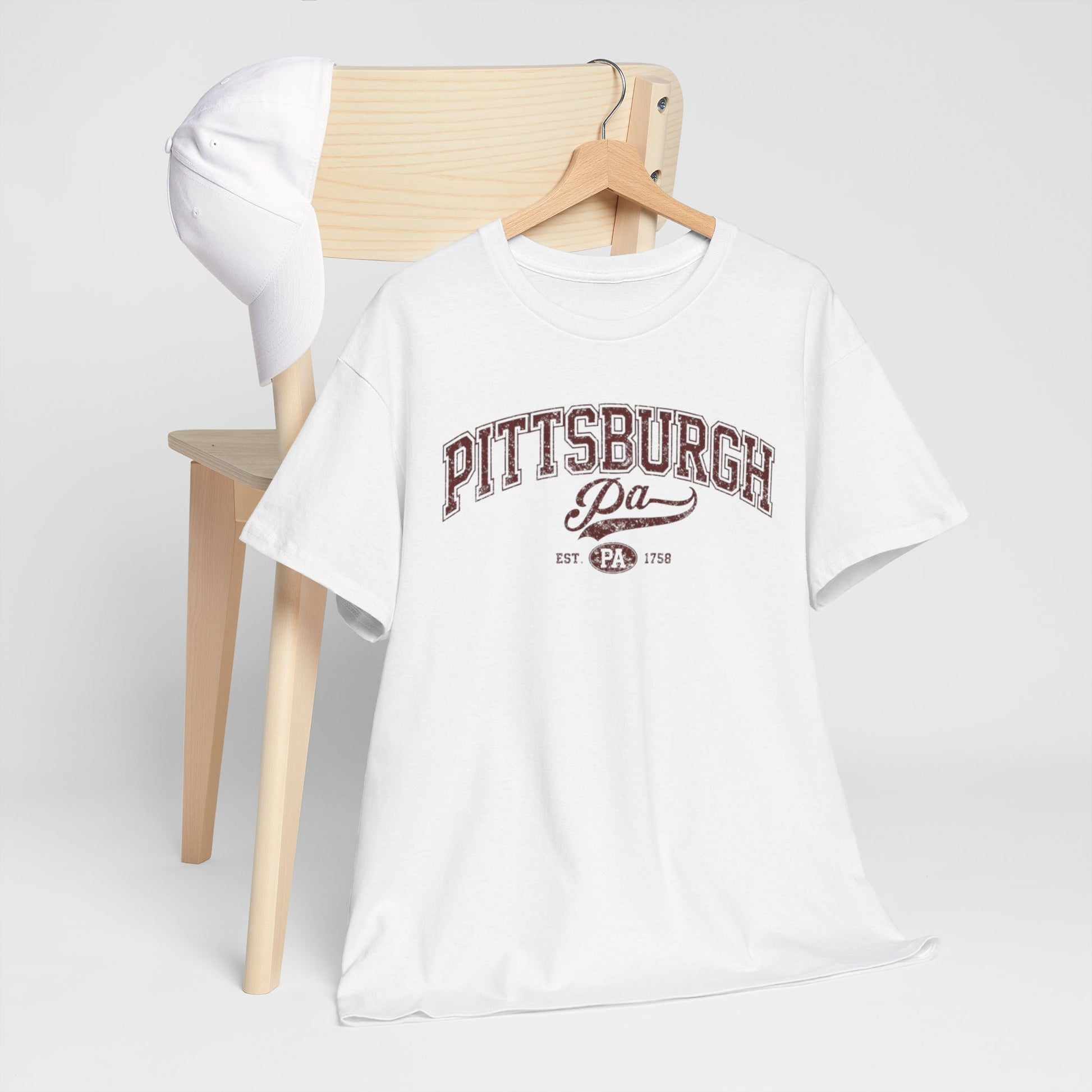 Pittsburgh PA Vintage Collegiate T‑Shirt Urban graphic tee aesthetics streetwear fashion product image 5