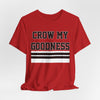 Chicago Crow My Goodness Tee — Vintage Striped Graphic T‑Shirt – game day outfit, breathable comfort wear, image 1.0