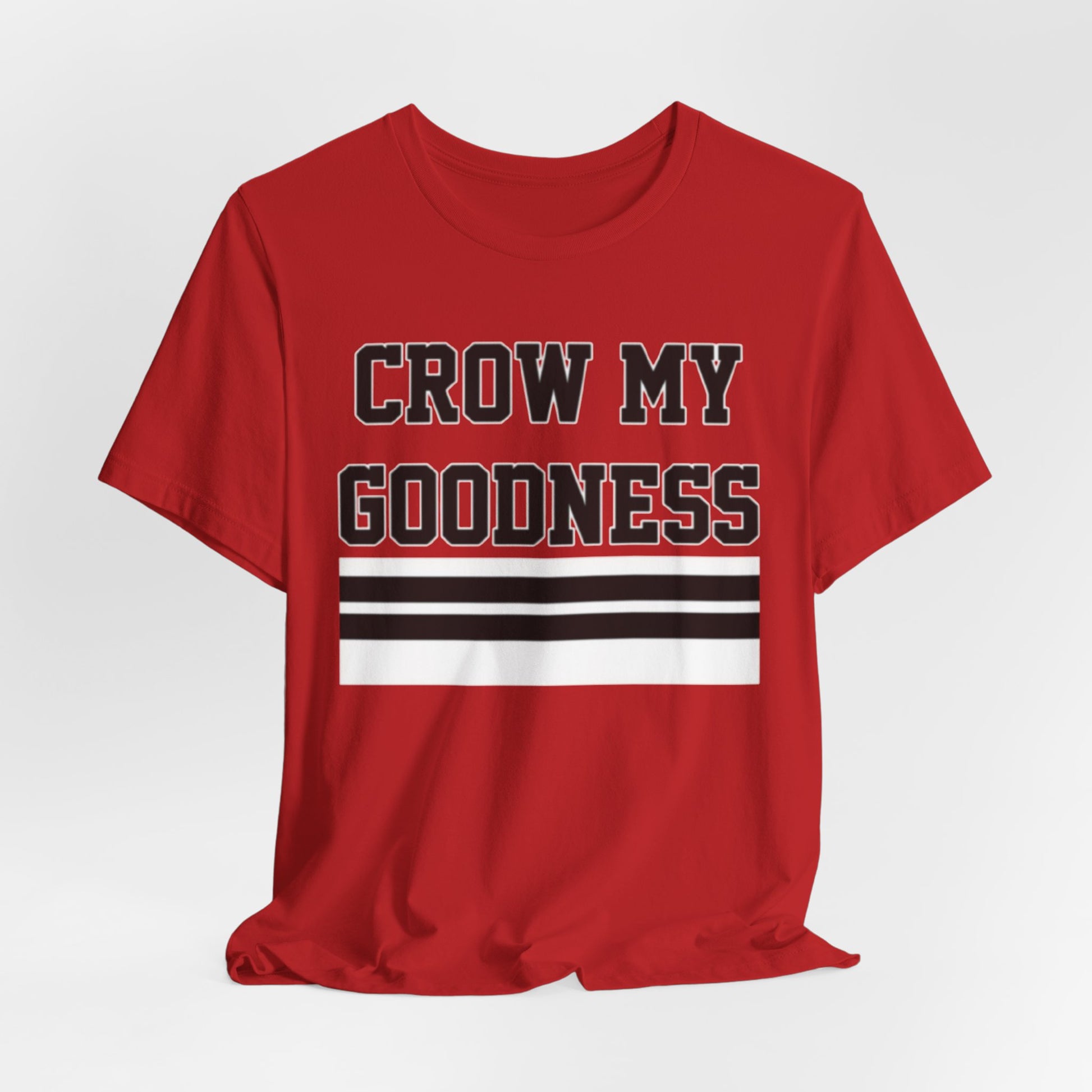 Chicago Crow My Goodness Tee — Vintage Striped Graphic T‑Shirt – game day outfit, breathable comfort wear, image 1.0