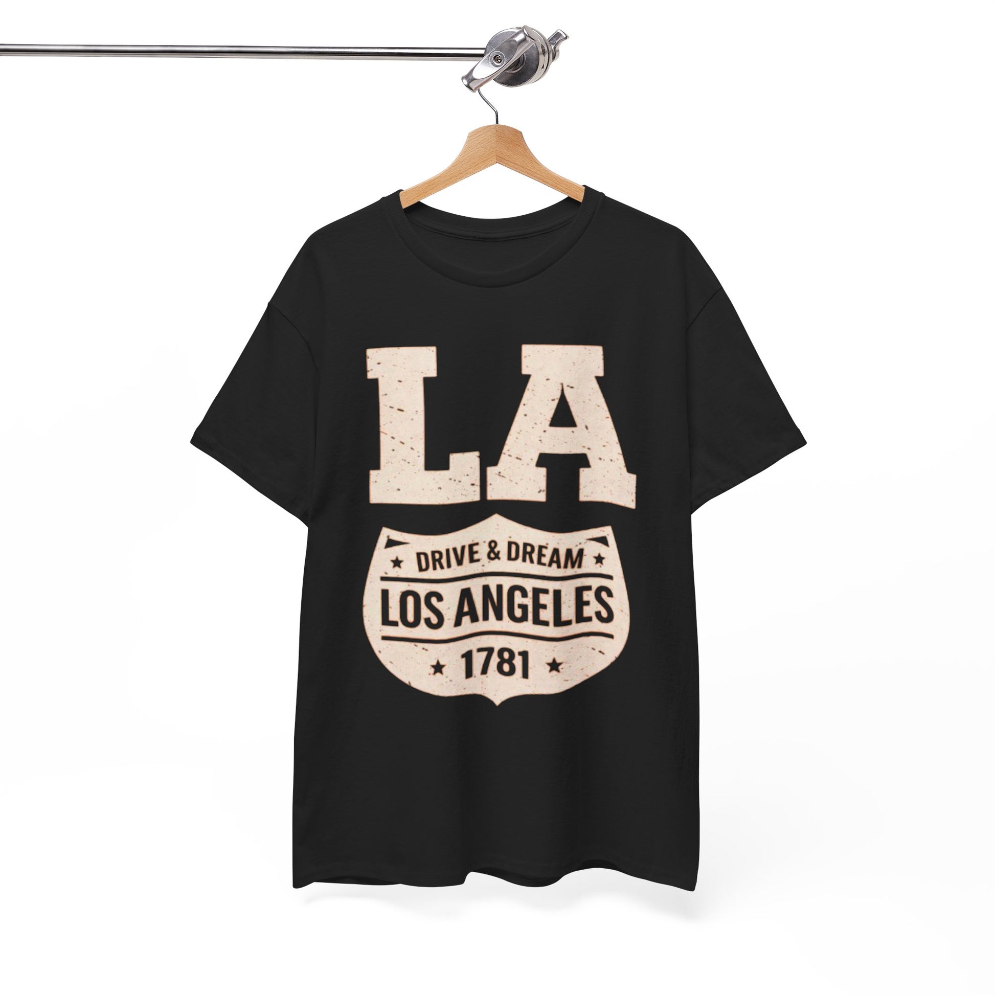 White Smoke Los Angeles Drive and Dream T-Shirt – Oversized West Coast Streetwear City Tee