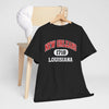 Dark Slate Gray New Orleans 1718 Louisiana Tee — Vintage Collegiate City T-Shirt