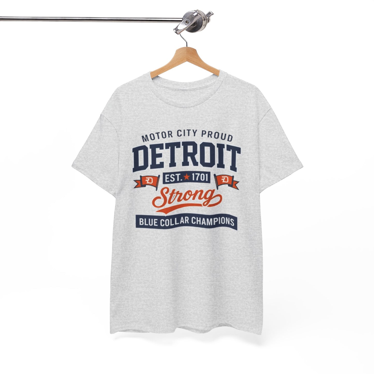 Detroit Strong T-Shirt — Motor City "Blue Collar Champions" Tee