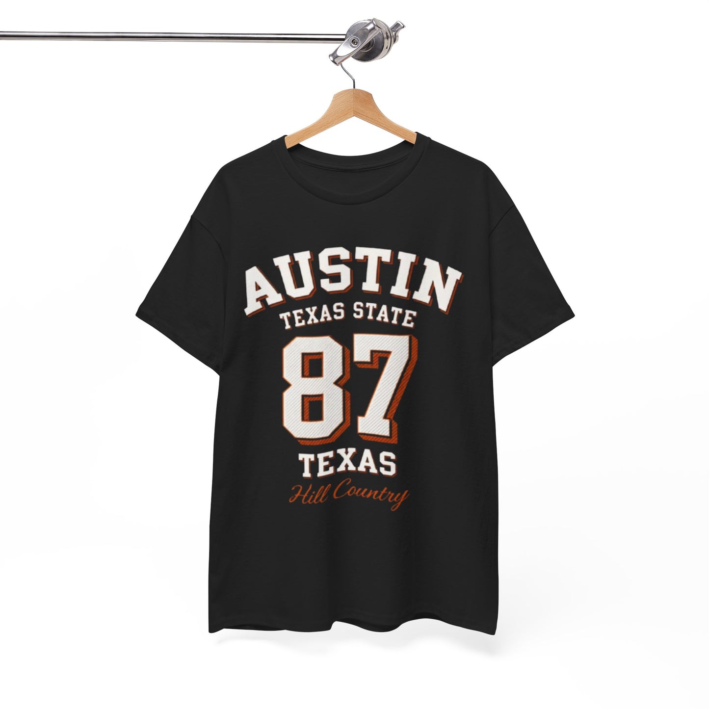 White Smoke Austin Texas State 87 Graphic T-Shirt – Vintage Varsity City Streetwear Tee