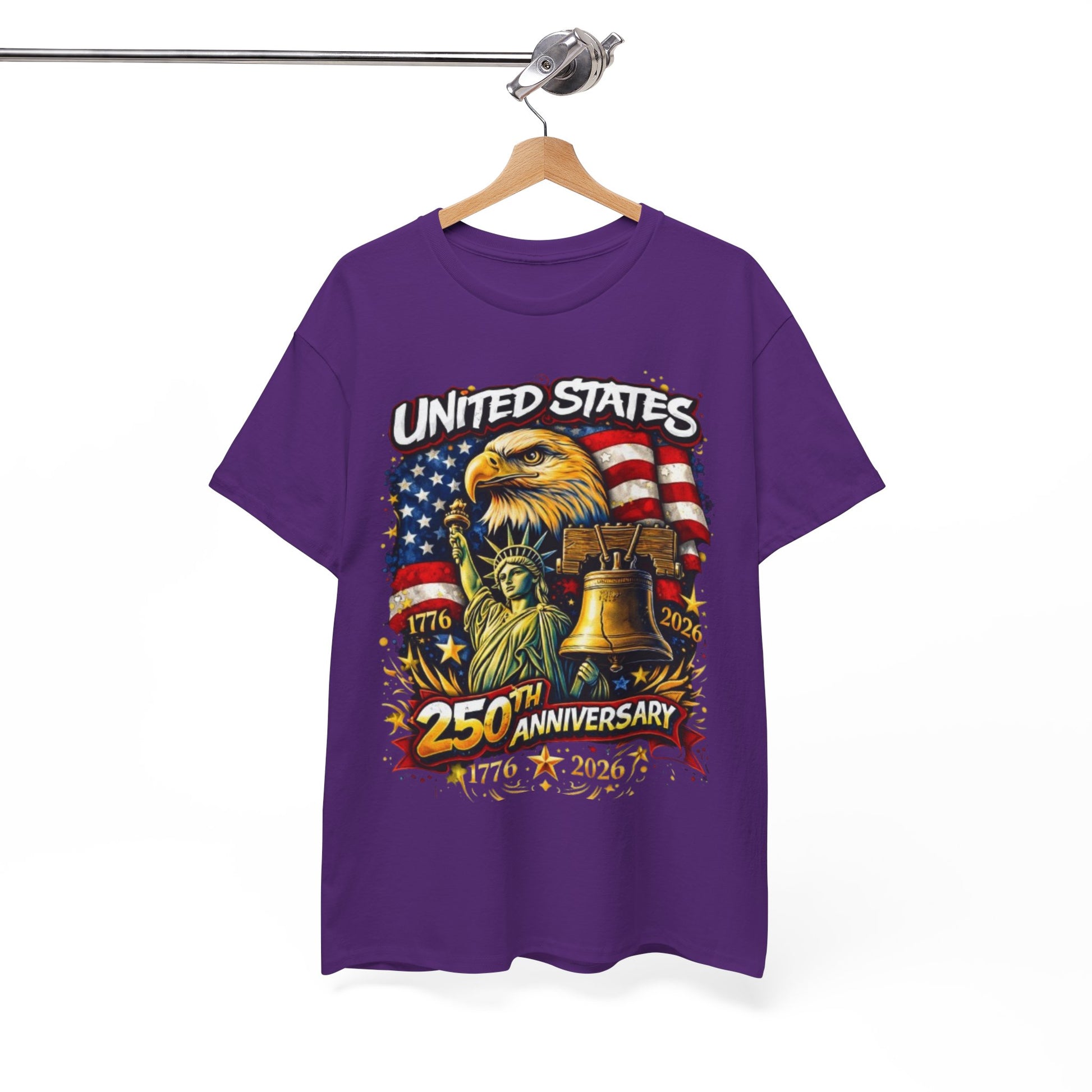 White Smoke United States 250th Anniversary Streetwear T-Shirt – Patriotic Urban Graphic Tee