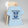 Gray San Francisco Basketball Collegiate Graphic T-Shirt – Golden Gate City Sports Tee