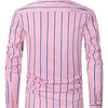White Smoke A Men'S Casual Light Business Striped Long-Sleeve Shirt - Tailored Fit with Wrinkle-Resistant Fabric, Suitable for All Seasons - Perfect for Business Commuting, Casual Gatherings, And Dates - Can Be Given As a Gift