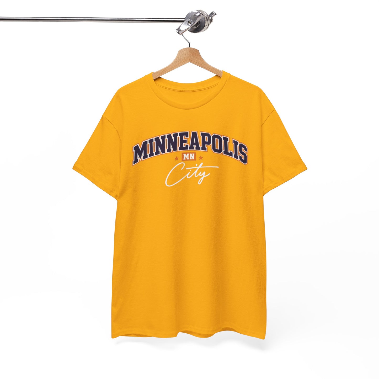 Minneapolis MN City Tee — Retro Script City streetwear t shirt