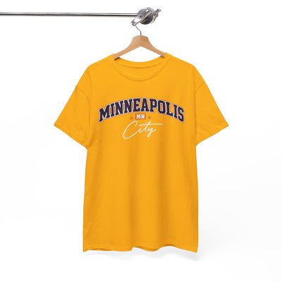 Minneapolis MN City Tee — Retro Script City streetwear t shirt