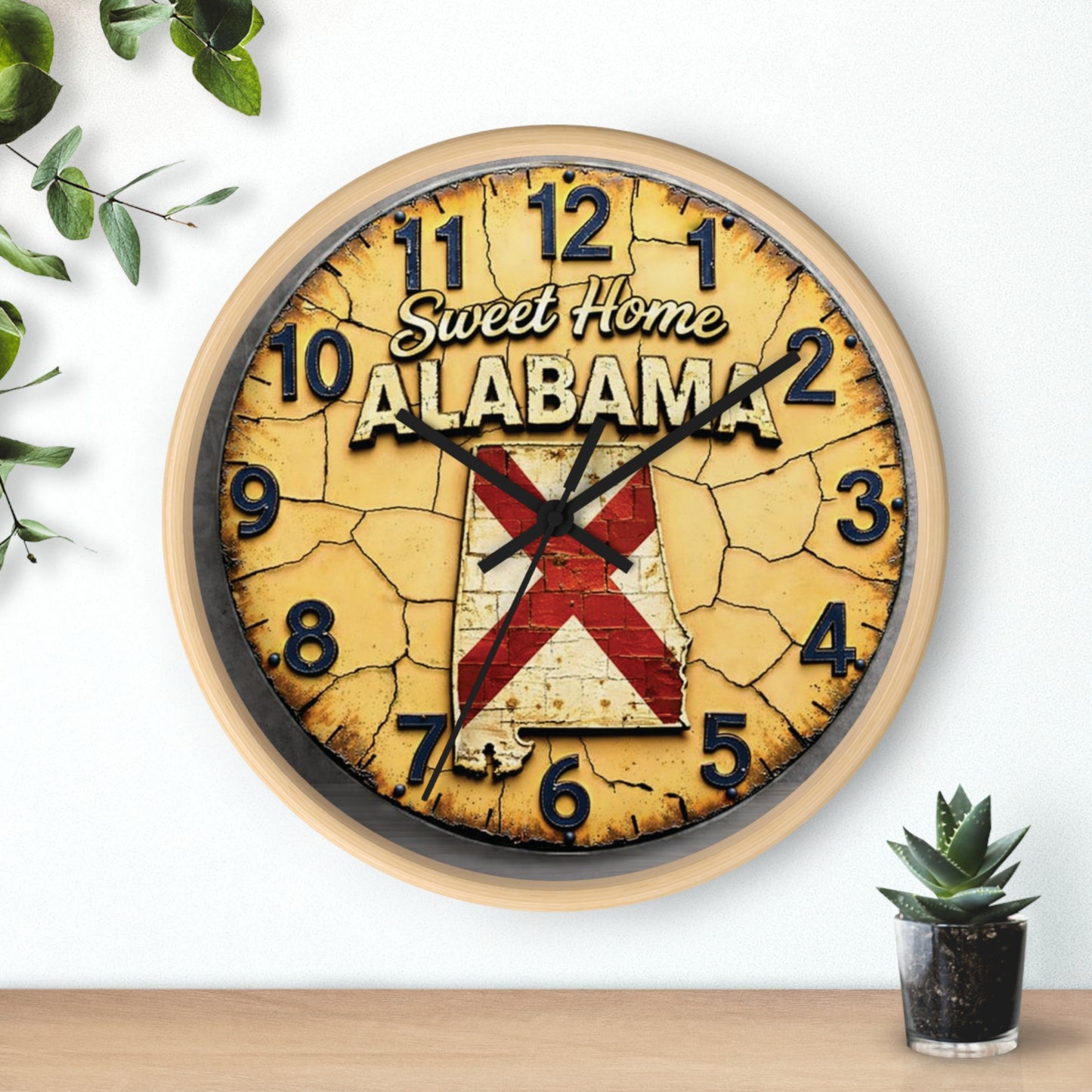 Sweet Home Alabama Vintage Wall Clock