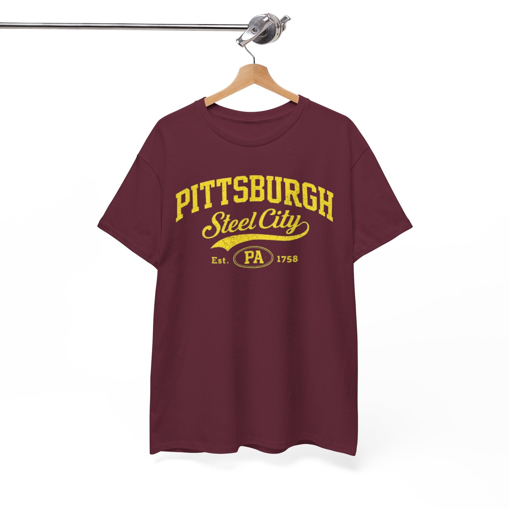 Pittsburgh Steel City T‑Shirt — Retro PA Vintage Graphic Tee streetwear fashion product image 1