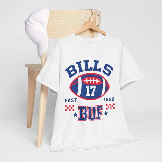 Buffalo Buf Football Tee – Retro #17  Fan Shirt