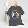 Dim Gray Seattle All Star 20 T‑Shirt — Pacific Northwest Vintage Sports Tee
