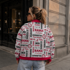 Alabama Crimson and White Game Day Jacket – Trendy College Football Streetwear