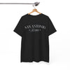 White Smoke San Antonio Texas Vintage Script Tee — City  T-Shirt