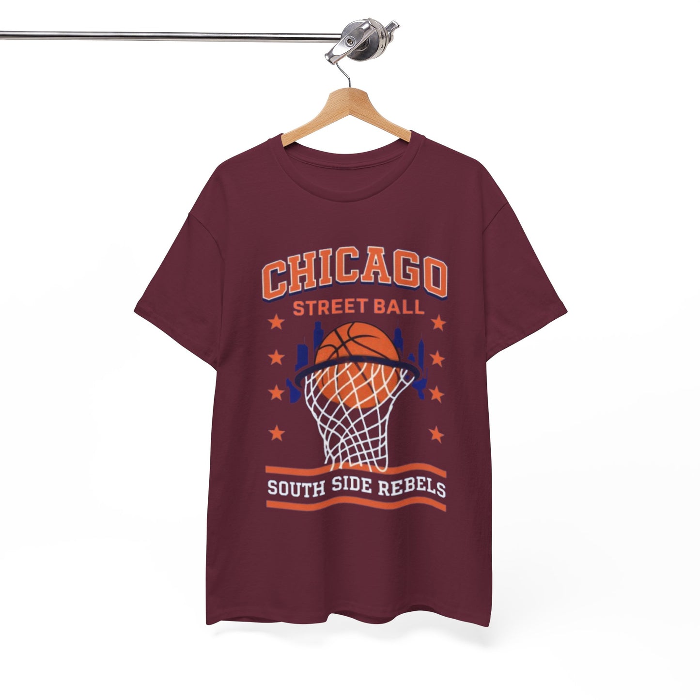 Chicago Street Ball South Side Rebels T-Shirt – Urban Basketball Streetwear Tee