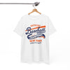 White Smoke Baseball Champions New York T-Shirt — Vintage Athletic Tee