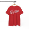 White Smoke Indianapolis Script Tee — Vintage City Baseball  T‑Shirt