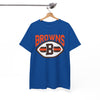 Cleveland Browns Football Logo Tee — Retro Brown & Orange Fan Shirt