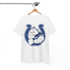 Indianapolis Colts Horse Mascot Horseshoe T-Shirt – game day outfit, sportswear style, image 1.0