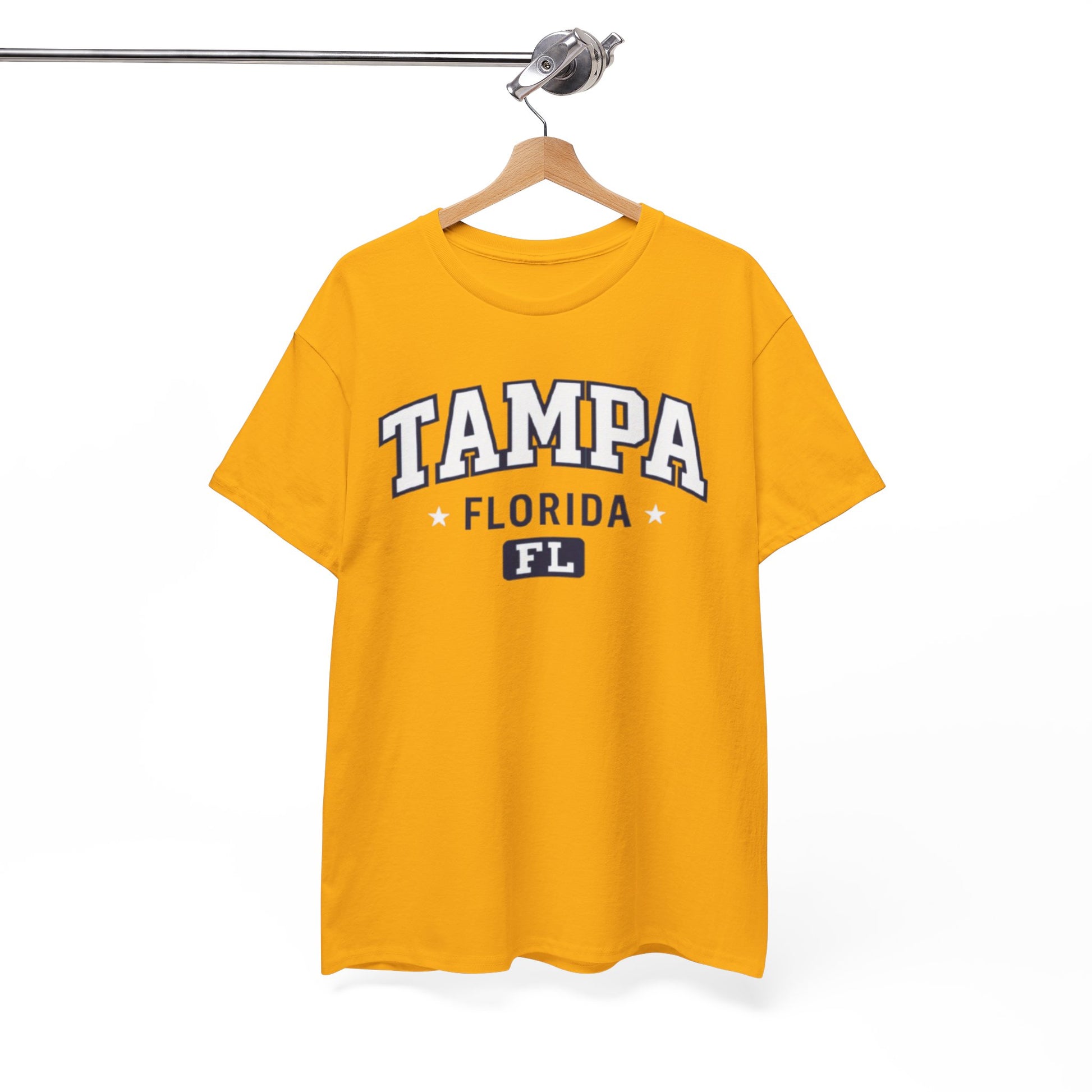 White Smoke Tampa Florida Graphic Tee — Vintage Collegiate City Shirt