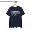 White Smoke Columbus Ohio Retro Graphic Tee — Vintage City Script T-Shirt