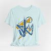 Lavender Chicago Sky Basketball Tee – Distressed Logo Graphic Shirt