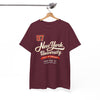White Smoke New York University '97 Vintage Collegiate Tee  script and retro varsity number shirt