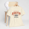 Antique White Austin Texas 512 Graphic T-Shirt – Capital City Vintage Varsity Streetwear Tee
