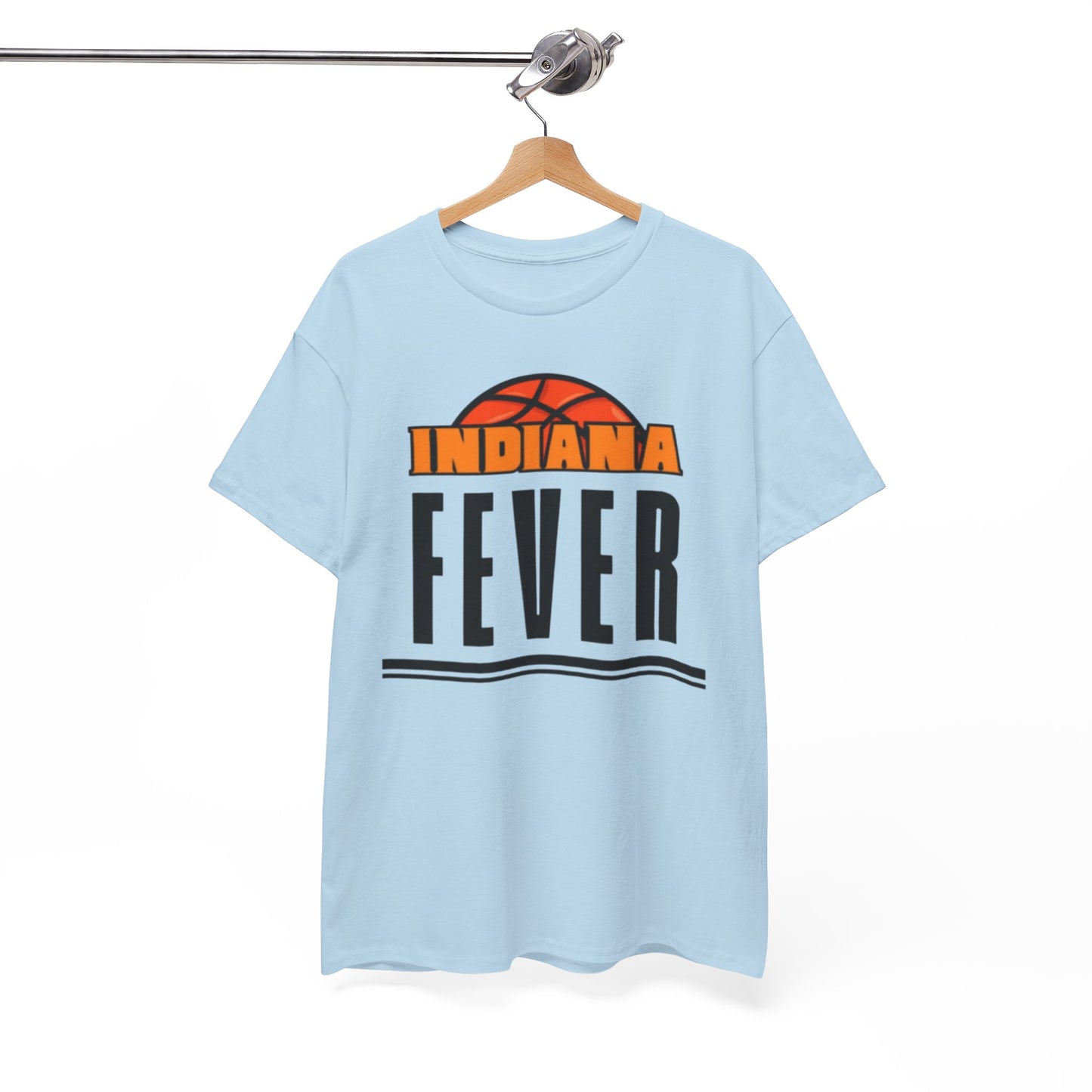 White Smoke Indiana Fever Basketball T‑Shirt — Retro Tee
