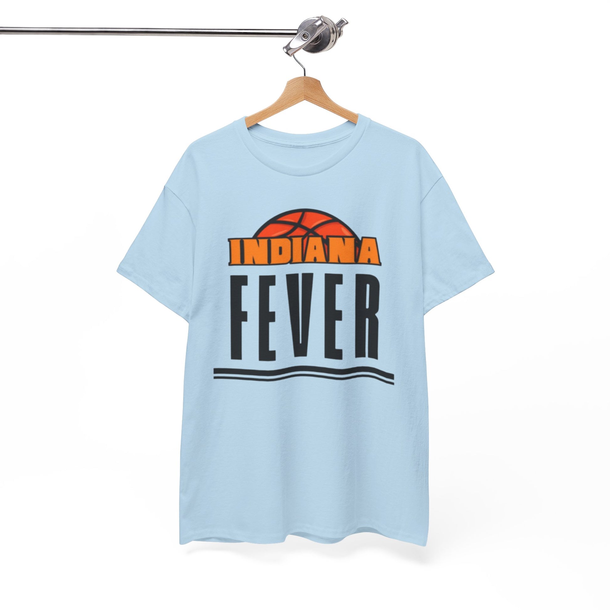 White Smoke Indiana Fever Basketball T‑Shirt — Retro Tee