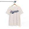 White Smoke Sacramento CA Vintage Script T‑Shirt