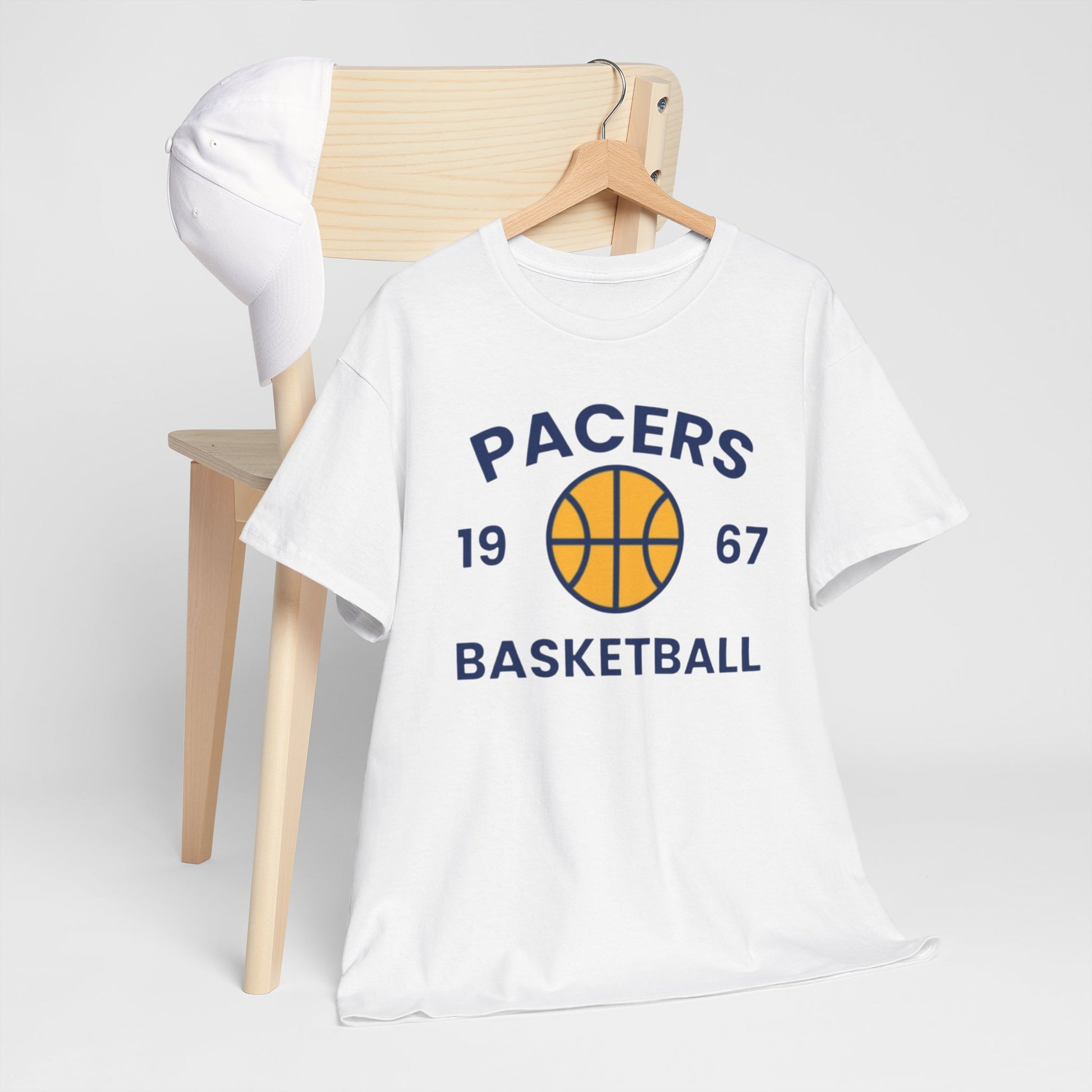 Lavender Pacers Basketball Tee – Vintage 1967 Basketball Graphic Shirt