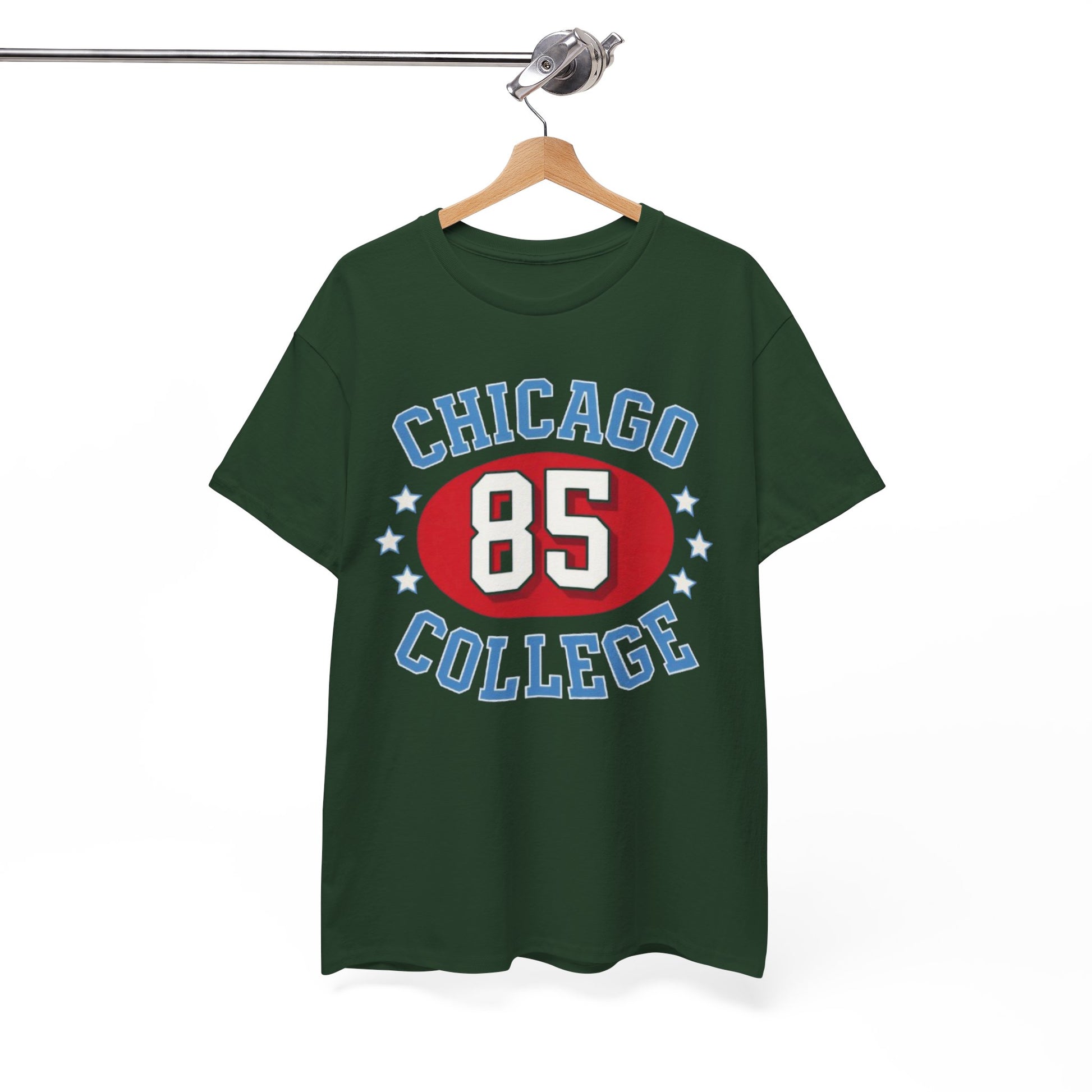 White Smoke Chicago College 85 Vintage Sports Tee