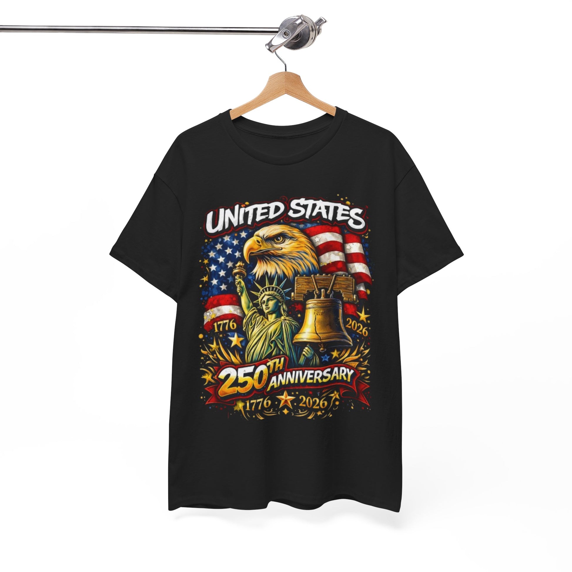 White Smoke United States 250th Anniversary Streetwear T-Shirt – Patriotic Urban Graphic Tee