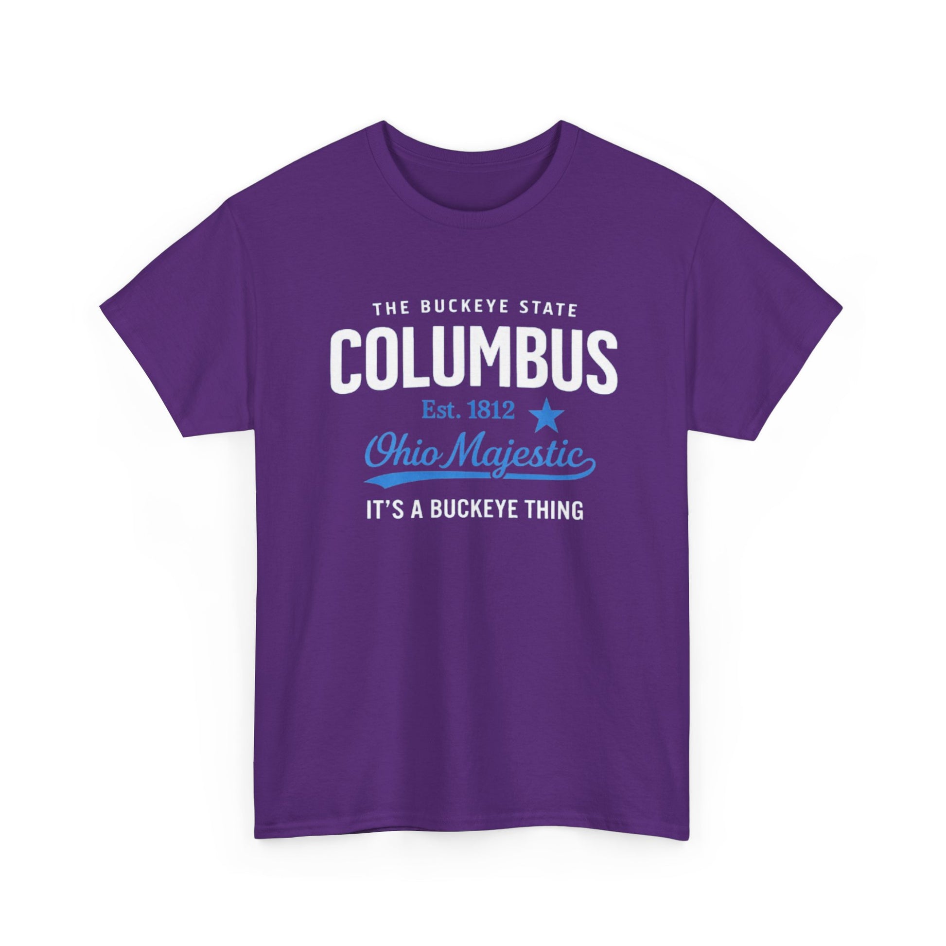 White Smoke Columbus Ohio Majestic Tee — "It's a Buckeye Thing" City  T-Shirt