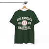 White Smoke Los Angeles Baseball T Shirt 1883 California Vintage Varsity Baseball Tee