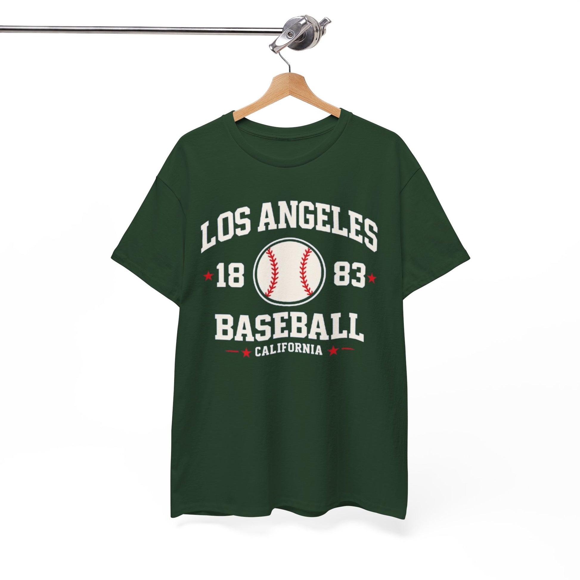 White Smoke Los Angeles Baseball T Shirt 1883 California Vintage Varsity Baseball Tee