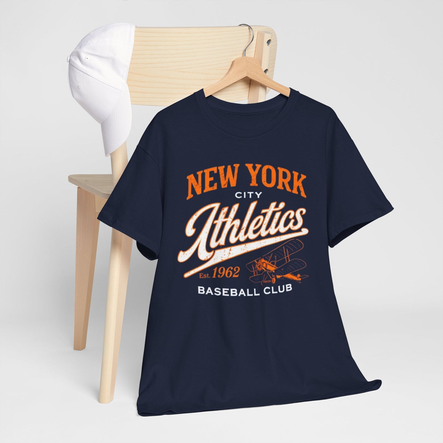 New York City Athletics Baseball Club Tee — Retro 1962 Baseball Graphic Shirt