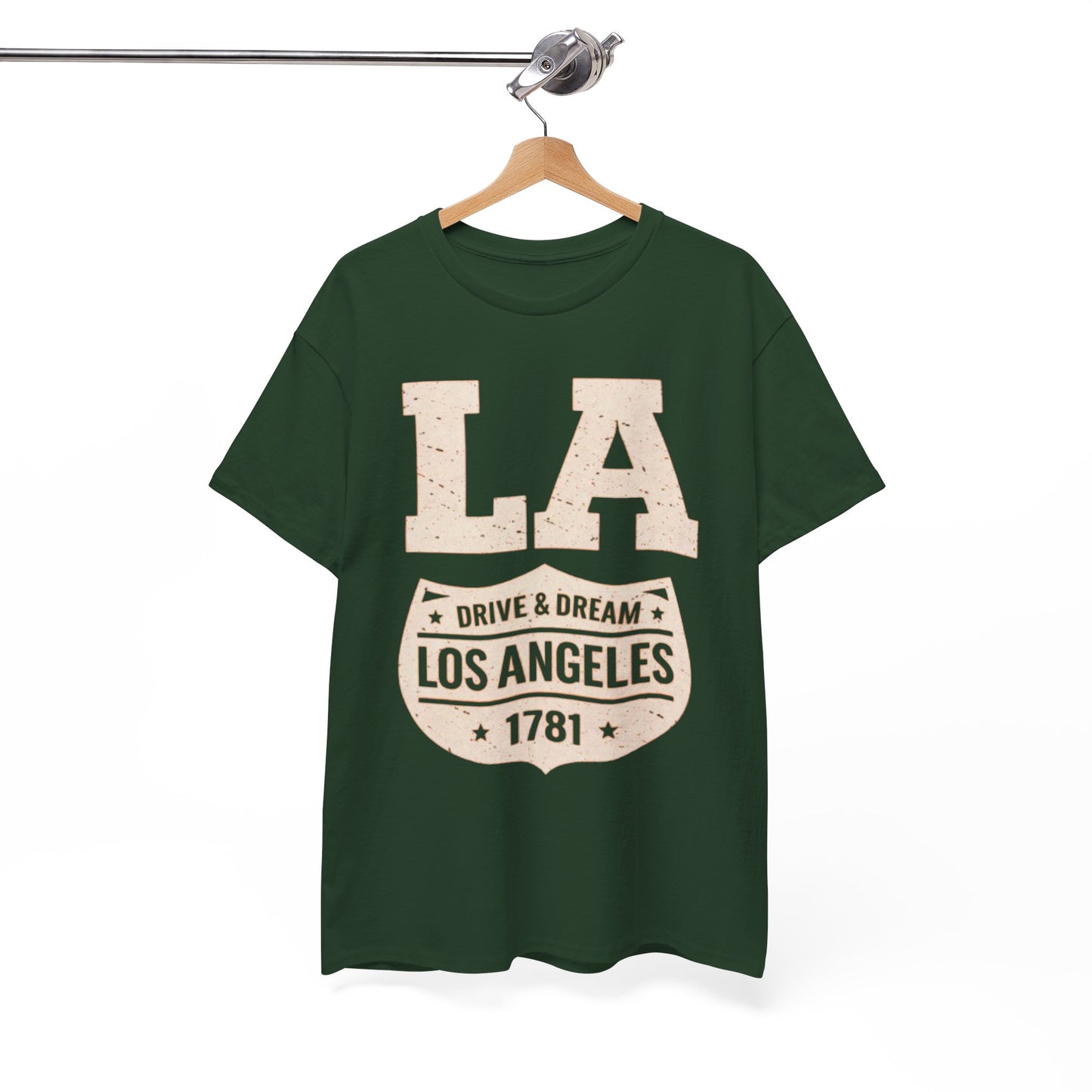 White Smoke Los Angeles Drive and Dream T-Shirt – Oversized West Coast Streetwear City Tee